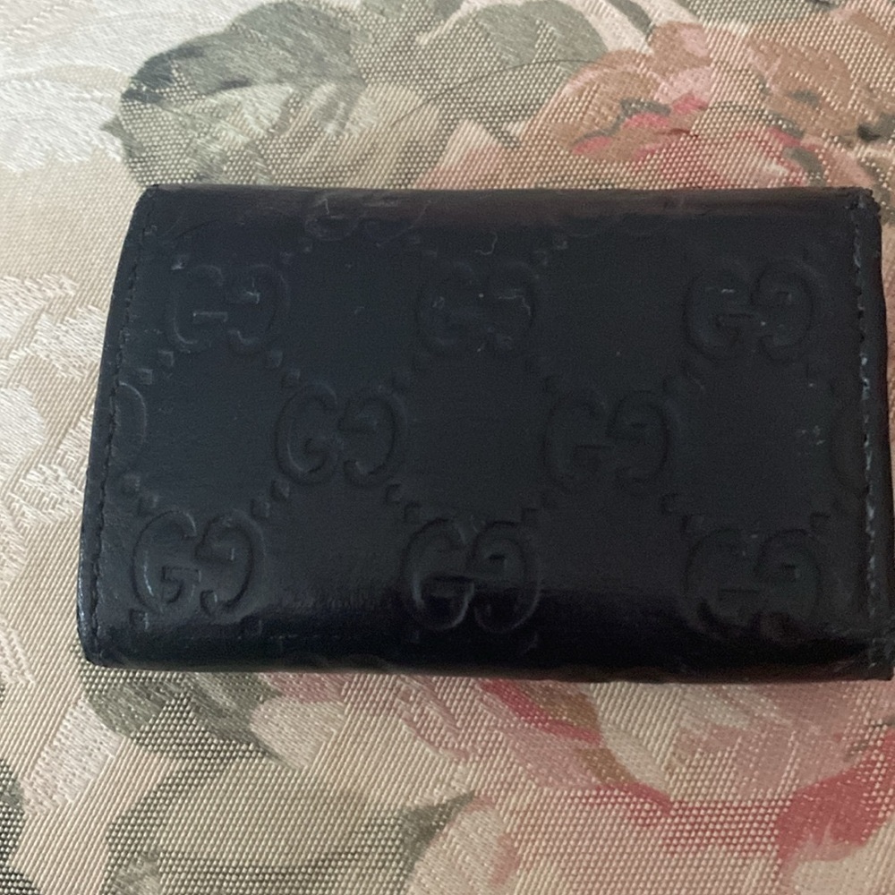 Authentic GUCCI GUCCISSIMA Heart Key Case Excellent Condition + - Picture 2 of 11